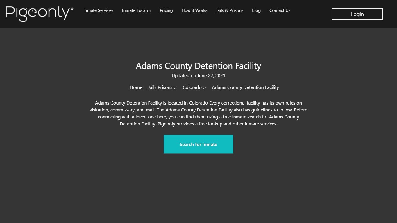 Adams County Detention Facility Inmate Search | Colorado